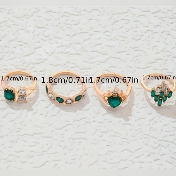 RINGS 4 PIECES - Picture 5 of 5